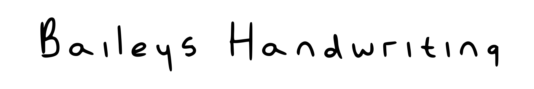 Baileys Handwriting