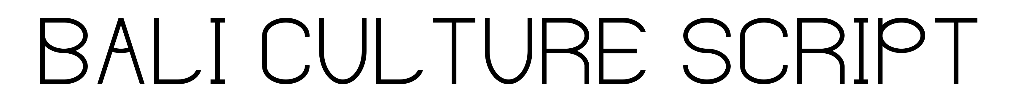 Bali Culture Script