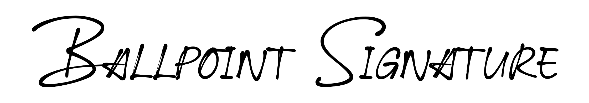 Ballpoint Signature