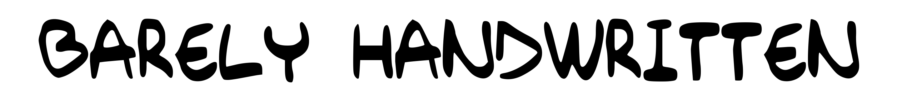 Barely Handwritten