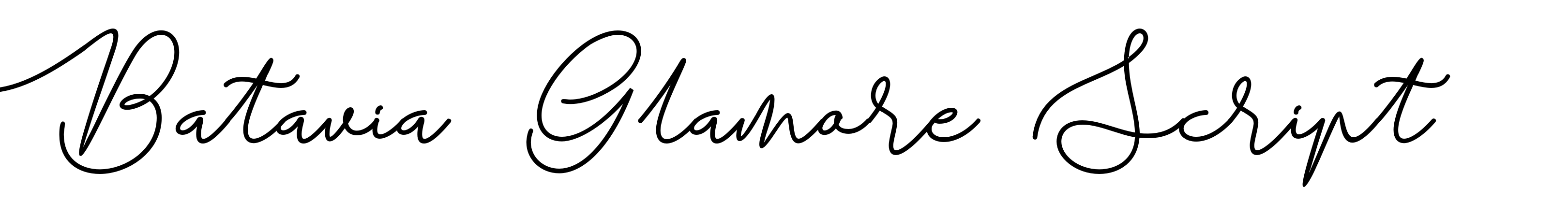 Batavia Glamore Script