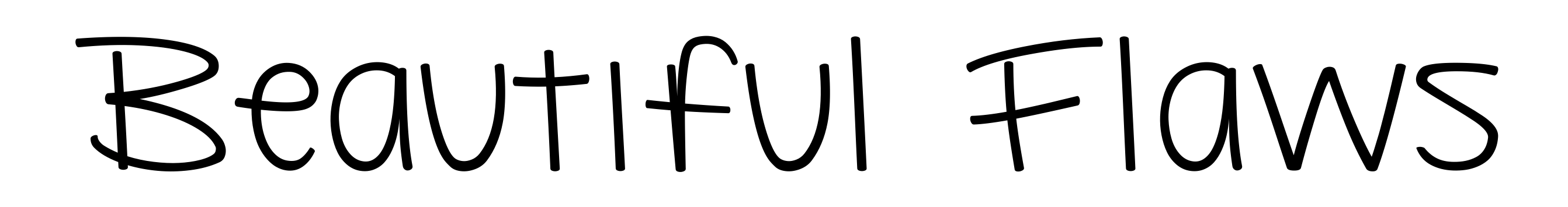 Beautiful Flaws