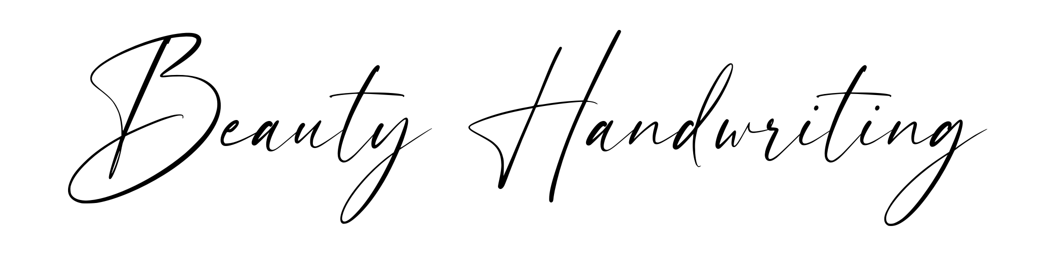 Beauty Handwriting