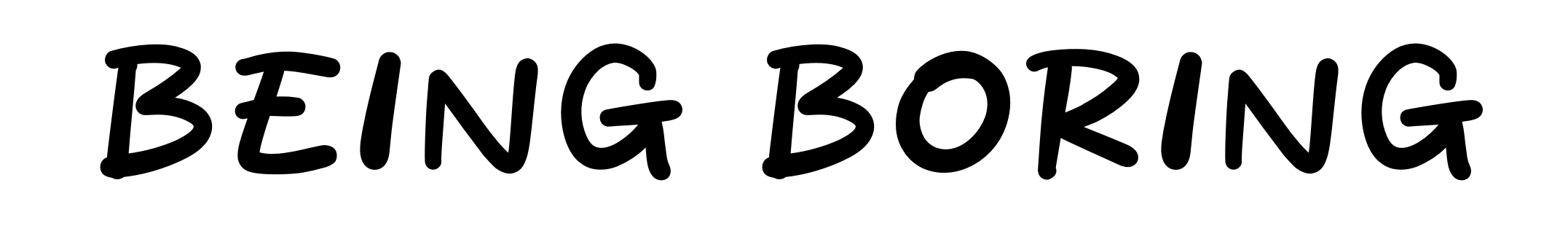 Being Boring