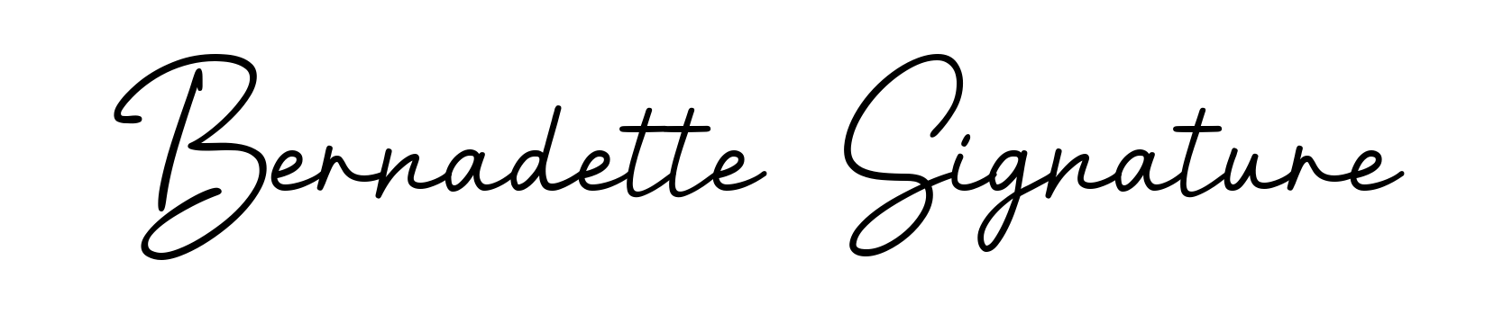 Bernadette Signature