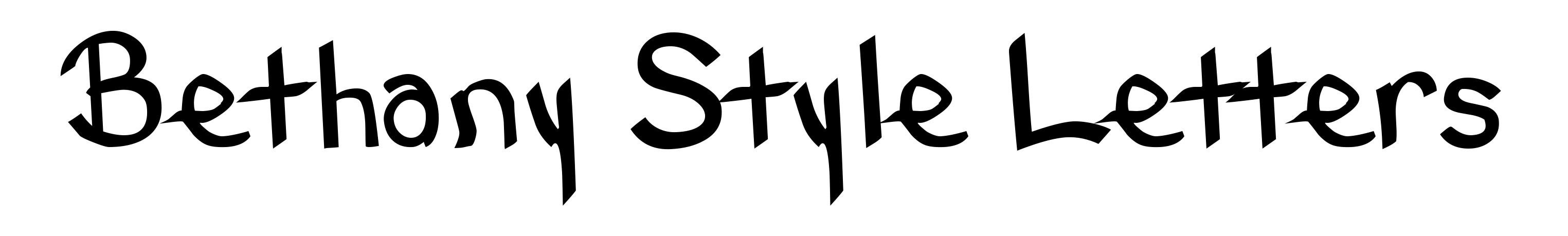 Bethany Style Letters