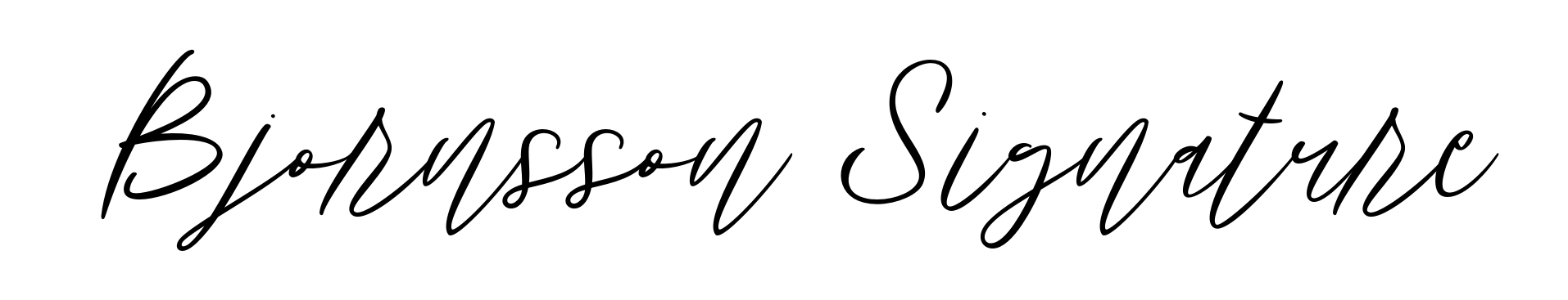 Bjornsson Signature