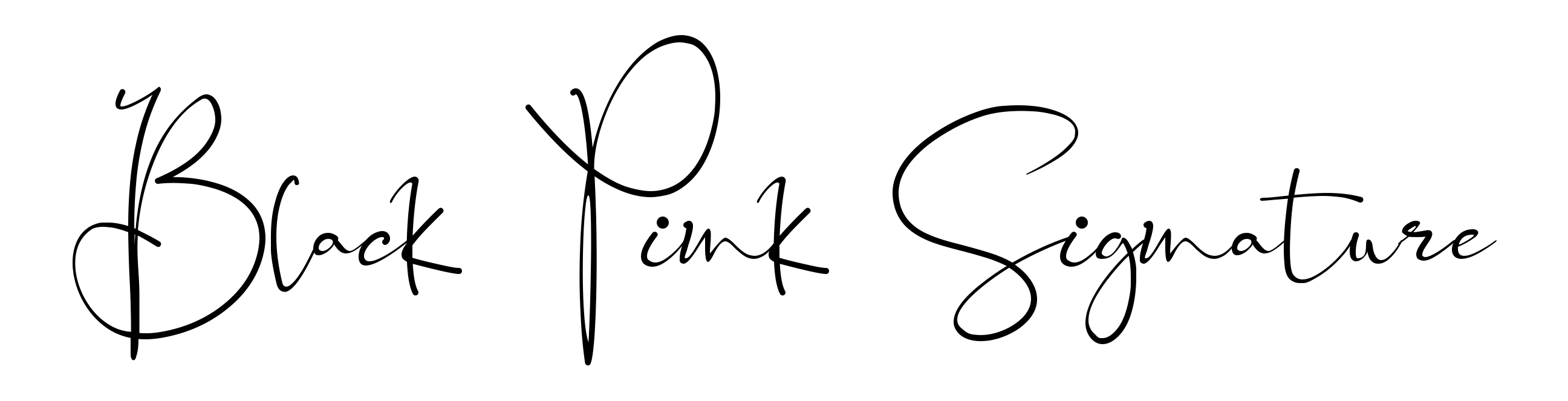 Black Pink Signature