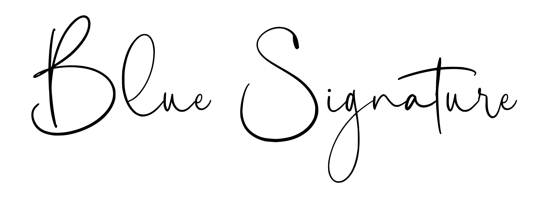 Blue Signature
