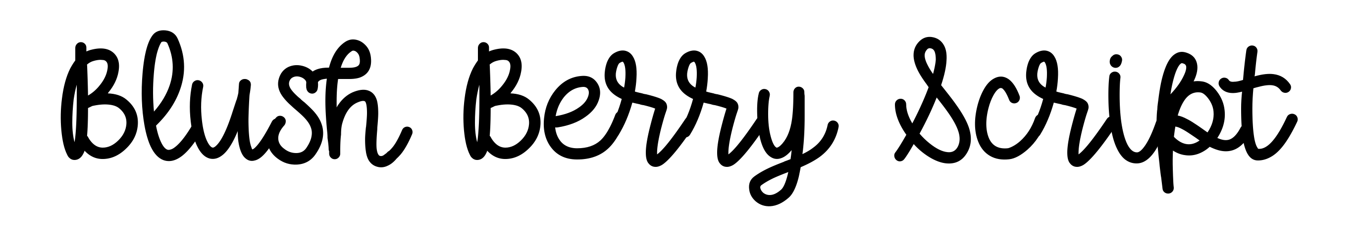 Blush Berry Script