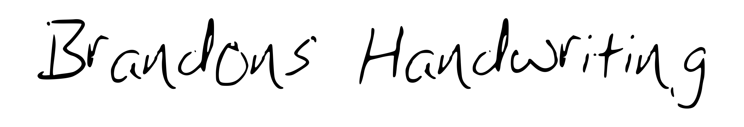 Brandons Handwriting