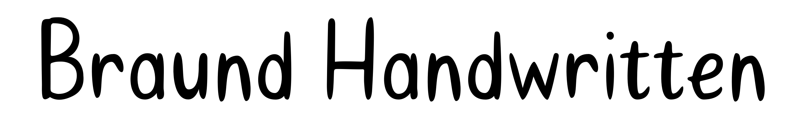 Braund Handwritten