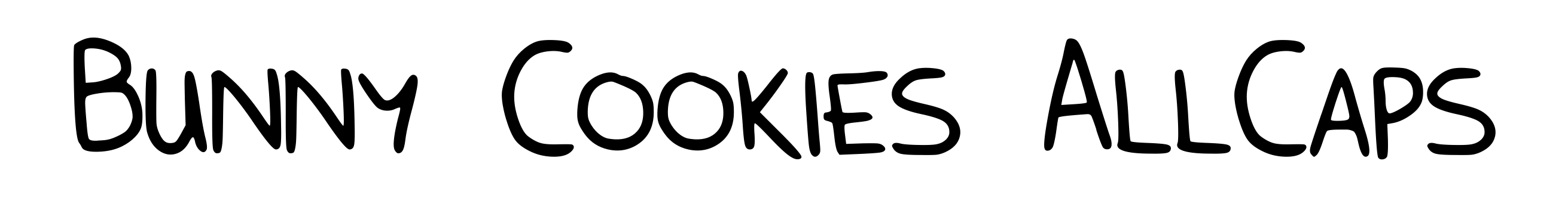Bunny Cookies AllCaps