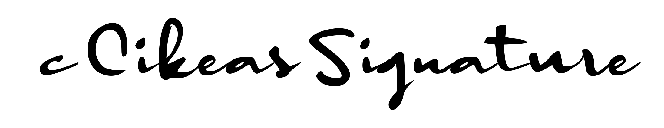 c Cikeas Signature