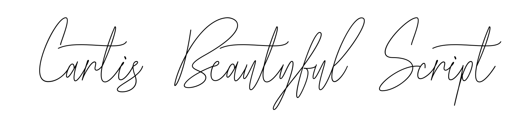 Cartis Beautyful Script
