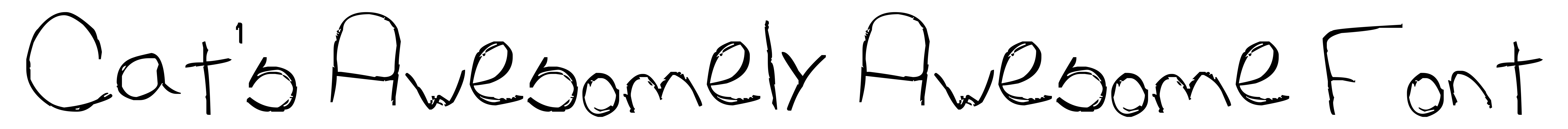 Cat's Awesomely Awesome Font