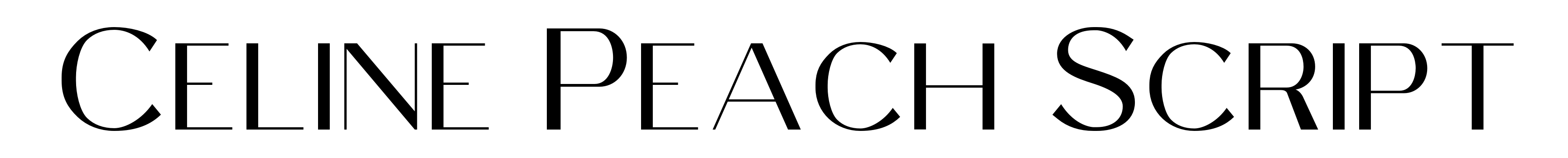 Celine Peach Script