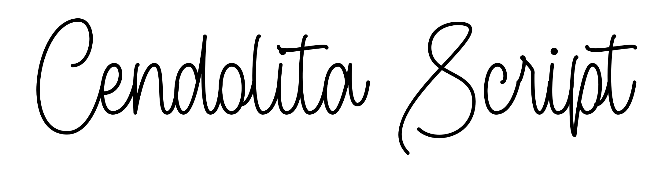 Cendolita Script
