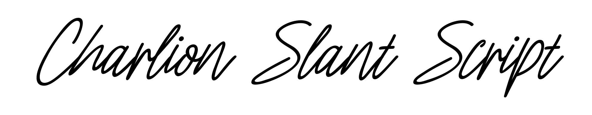 Charlion Slant Script