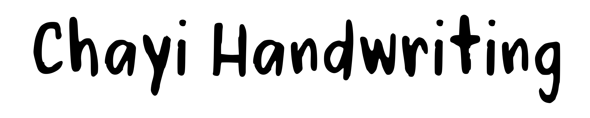 Chayi Handwriting