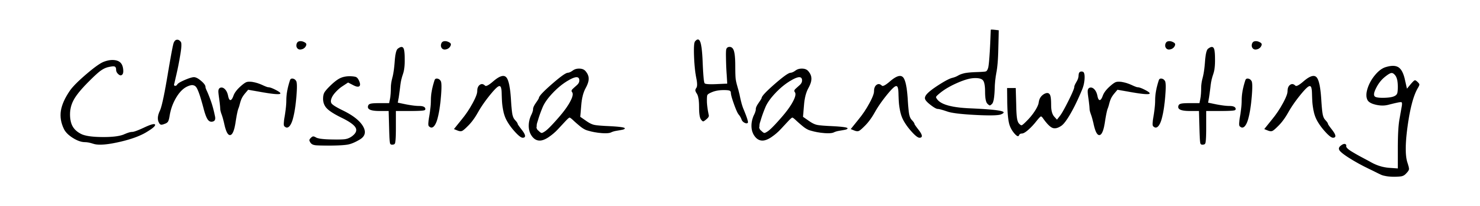 Christina Handwriting