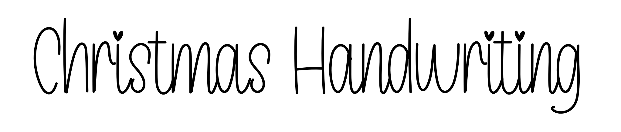 Christmas Handwriting