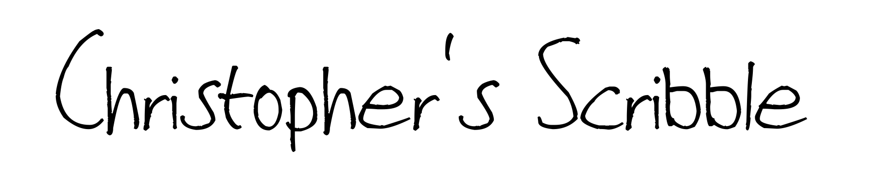 Christopher's Scribble