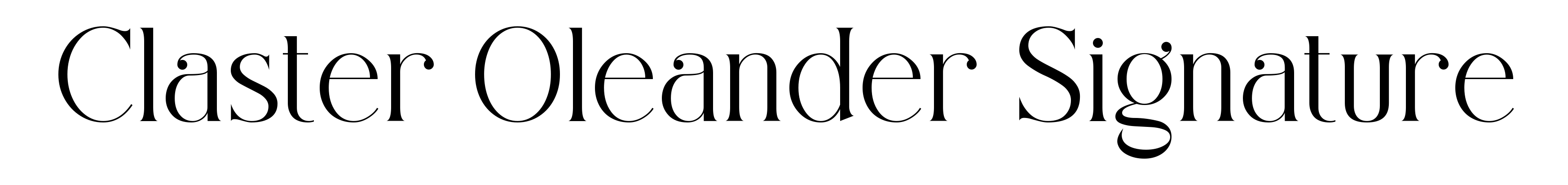 Claster Oleander Signature