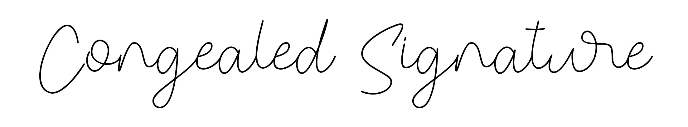 Congealed Signature