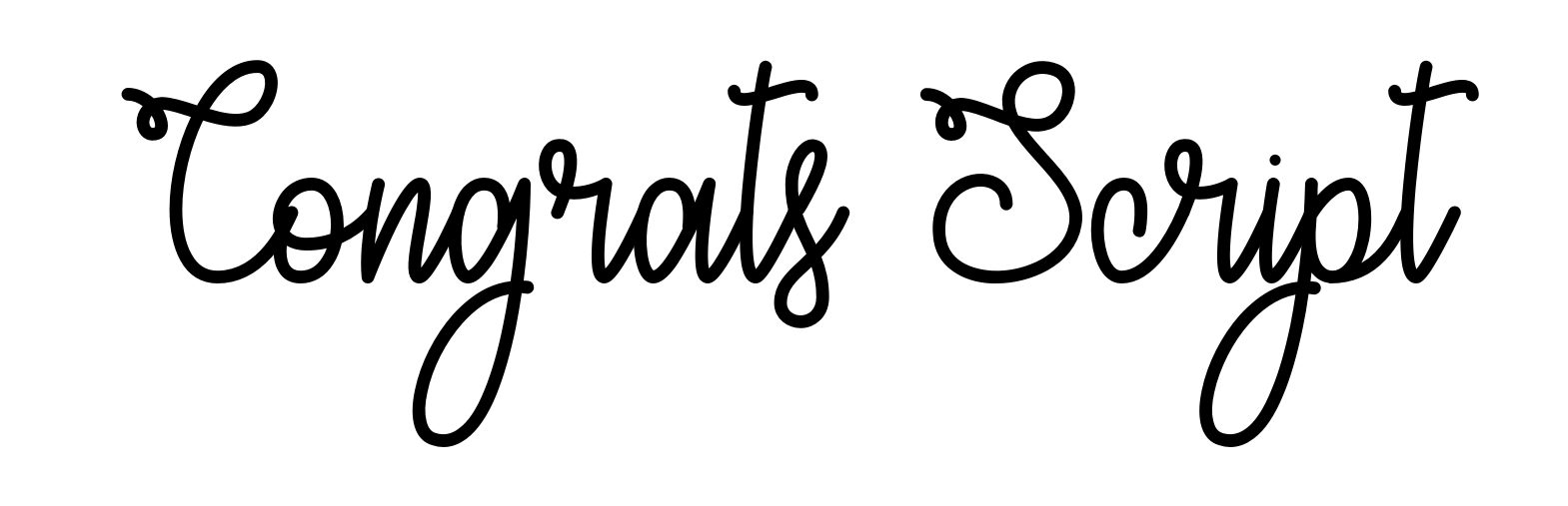 Congrats Script