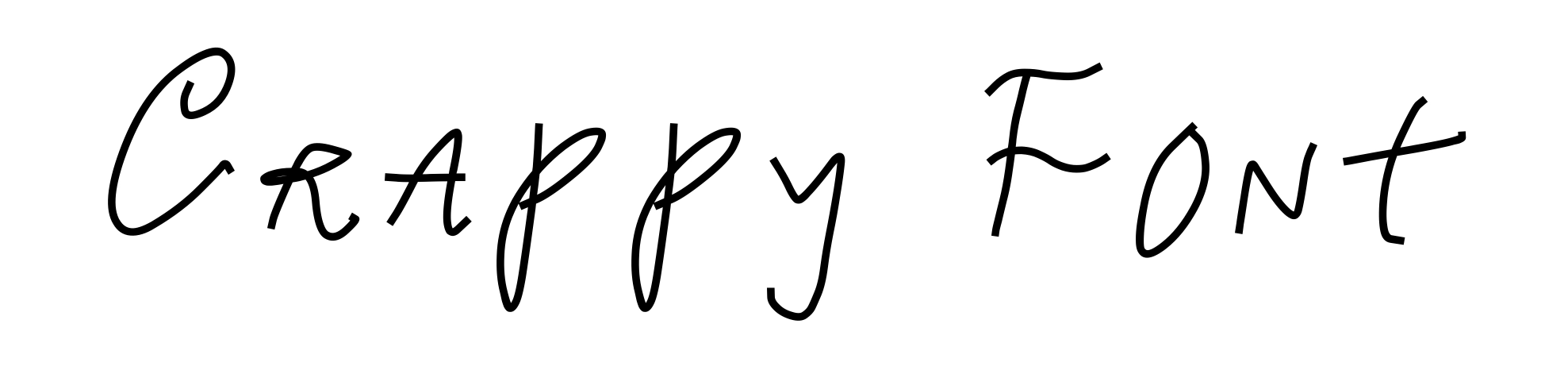 Crappy Font