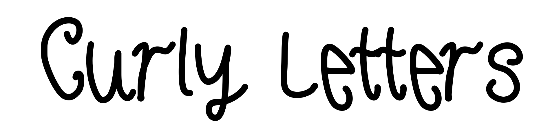 Curly Letters