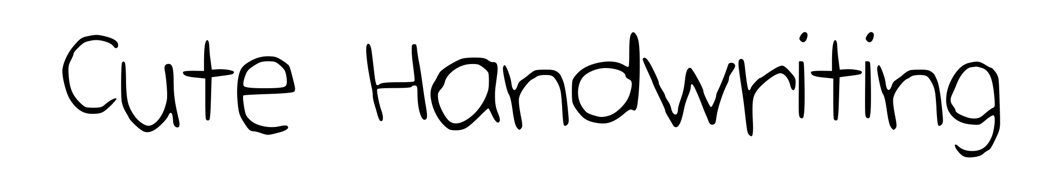 Cute Handwriting