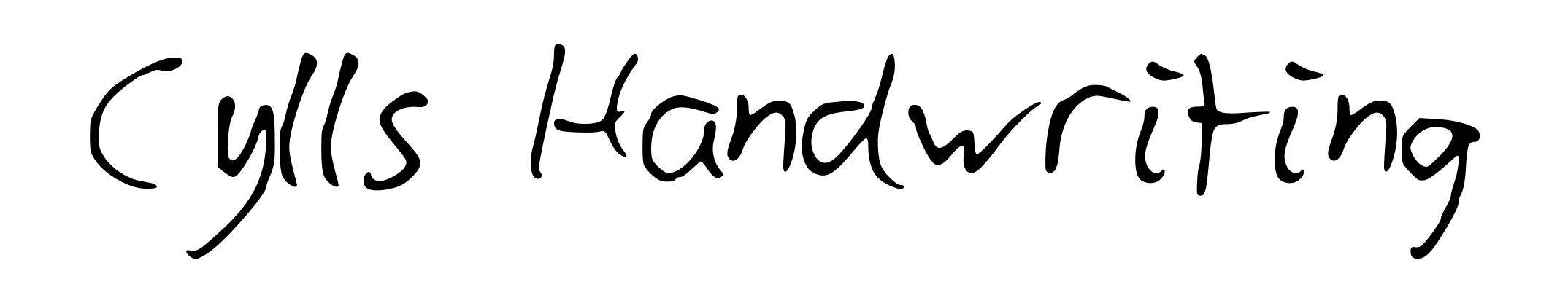 Cylls Handwriting