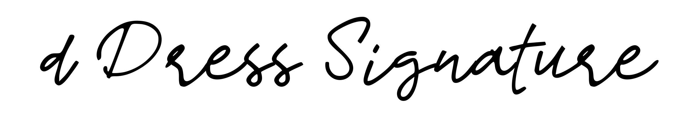 d Dress Signature