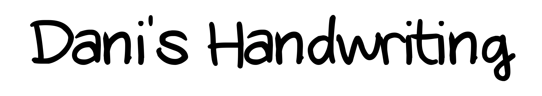 Dani's Handwriting
