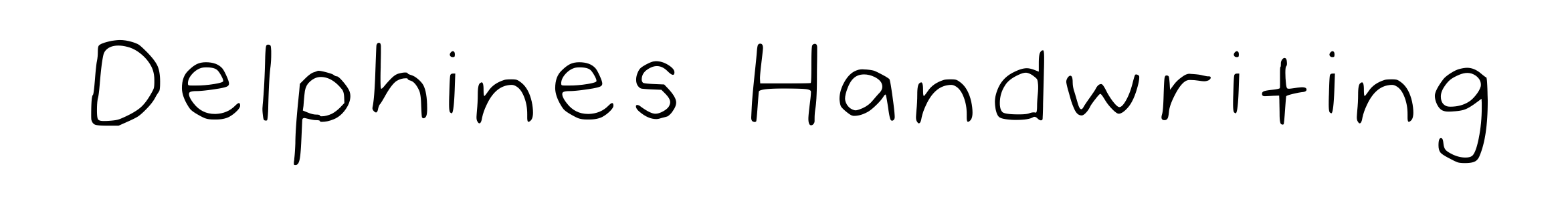 Delphines Handwriting