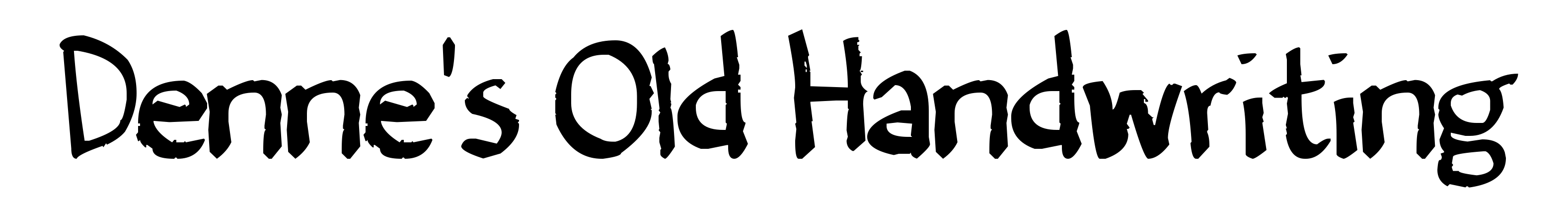 Denne's Old Handwriting