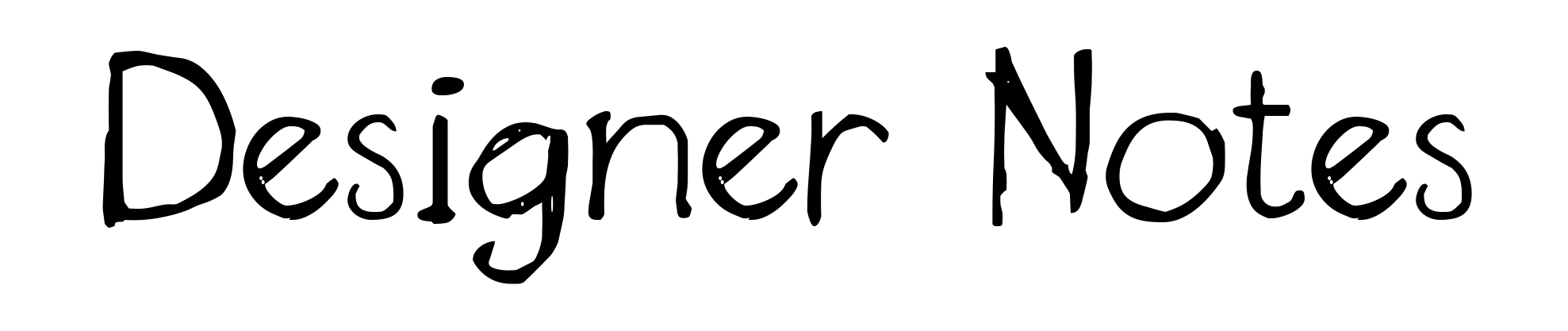 Designer Notes