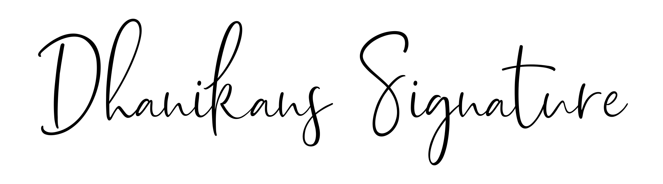 Dhanikans Signature