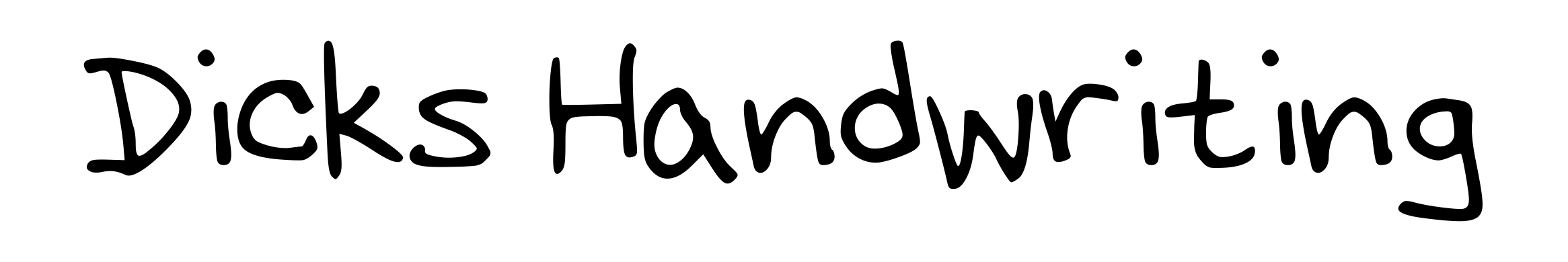 Dicks Handwriting