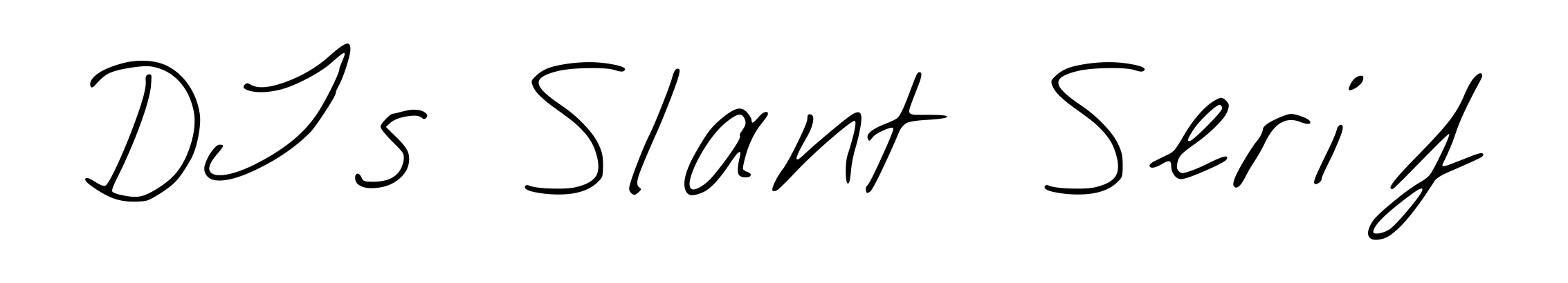 DJs Slant Serif