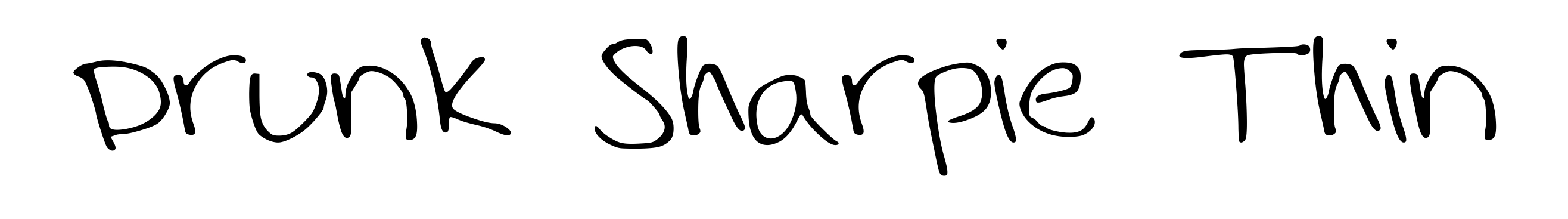 Drunk Sharpie Thin