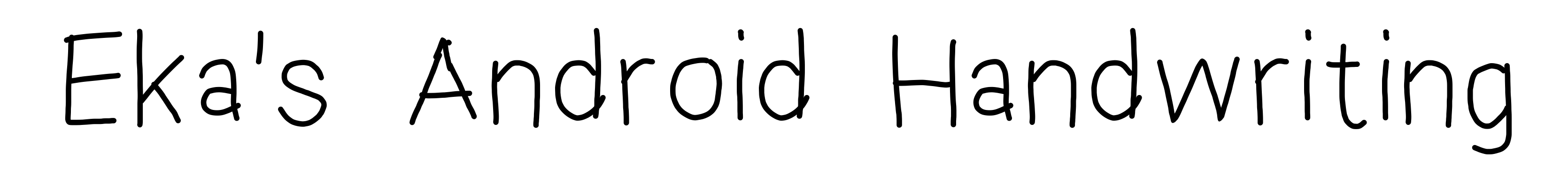 Eka's Android Handwriting