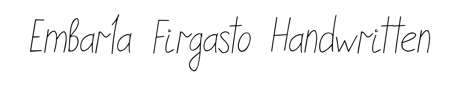 Embarla Firgasto Handwritten