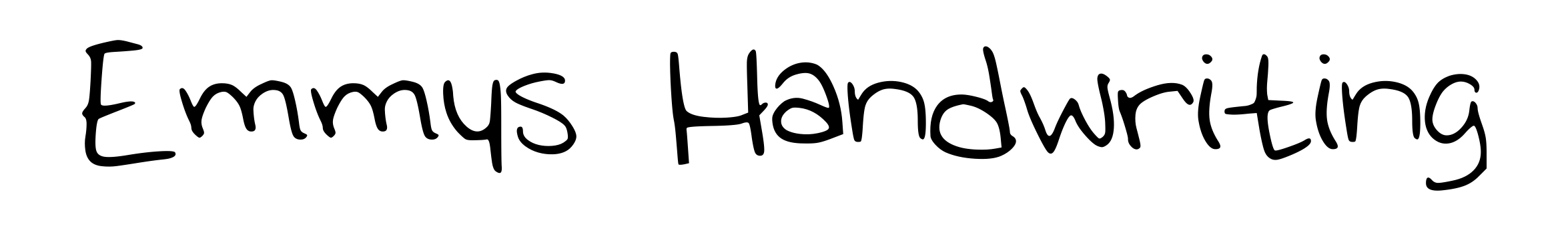 Emmys Handwriting