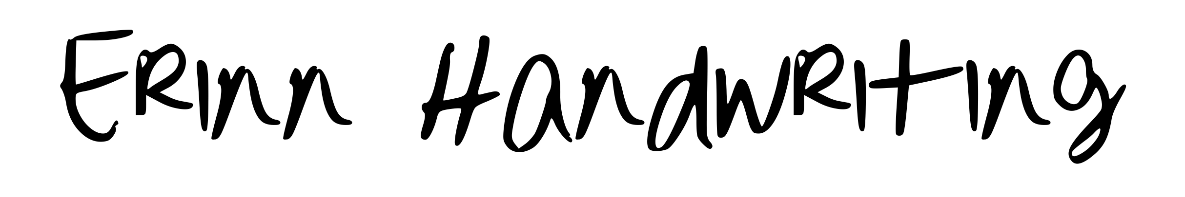 Erinn Handwriting
