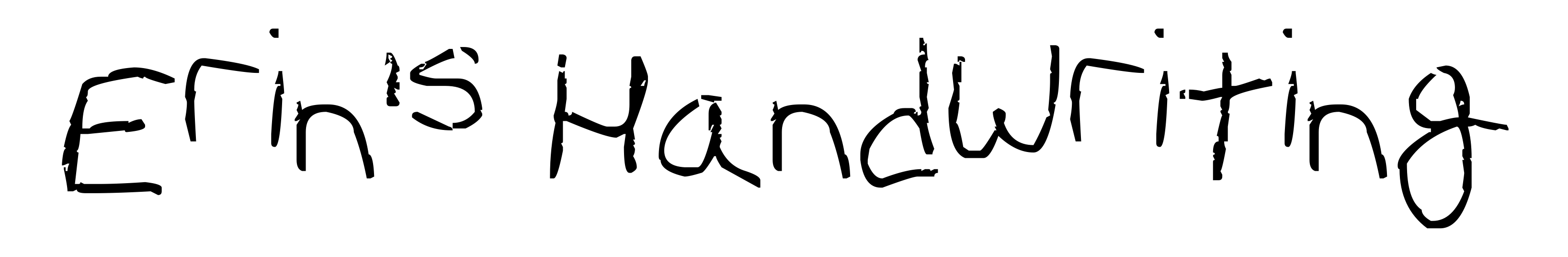 Erin's Handwriting