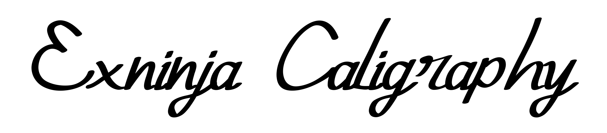 Exninja Caligraphy