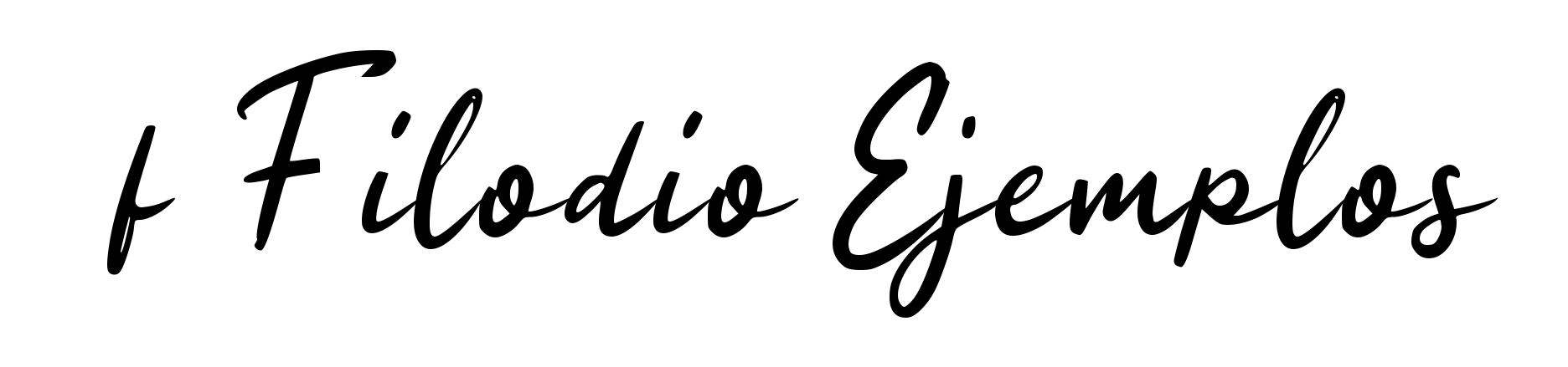 f Filodio Ejemplos